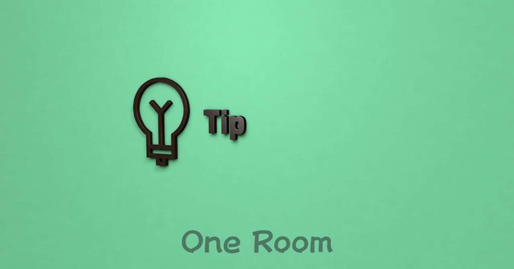 電球のアイコンと“Tip”の文字が描かれた緑の背景画像。片付け習慣をさらに発展させるためのヒントを紹介するセクションを示している。